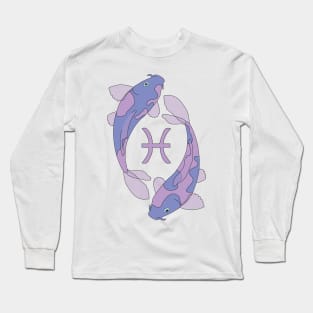 Pisces (Light Purple) Long Sleeve T-Shirt